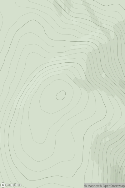 Thumbnail image for Creag Dhubh Mhor [Durness to Loch Shin] showing contour plot for surrounding peak